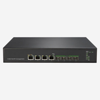 4 10Gbps RJ45 Unmanaged Ethernet Switch Networking Solution met snelheidsprestaties en doorstuurvermogen 238,10 Mpps